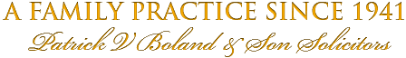 Patrick V Boland Family Practice Since 1941
